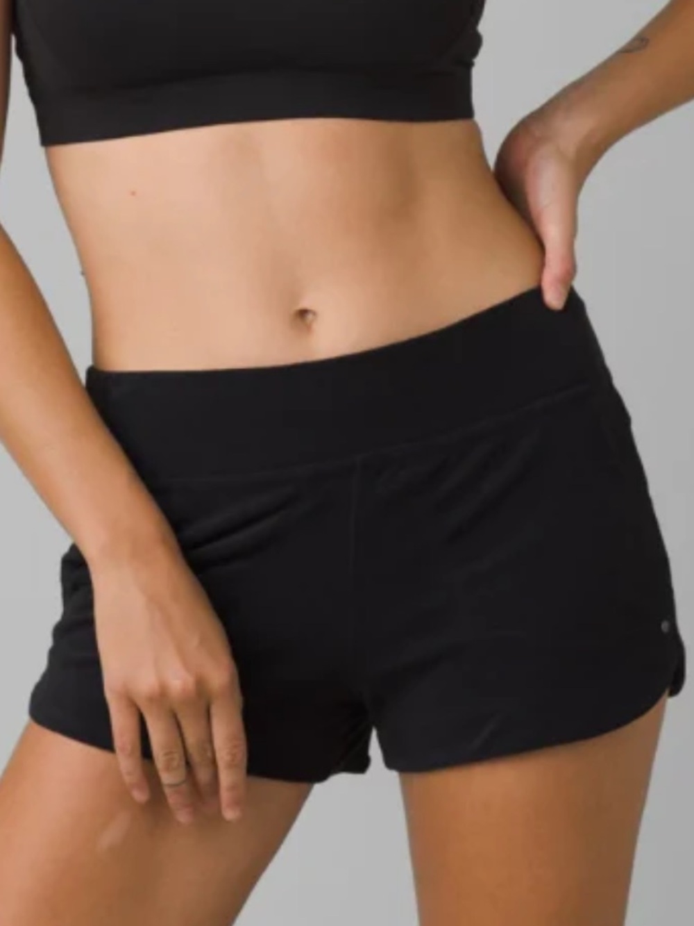NWT Prana Women's Mestia Black Terry Short Size Small